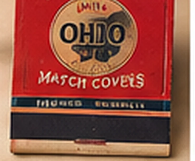 Illustrative collector artwork related to advertising matchbooks unstruck versus used condition