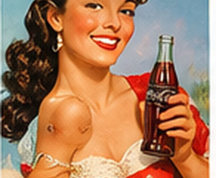 Illustrative collector artwork related to 1950s appliance dealer window decals originality